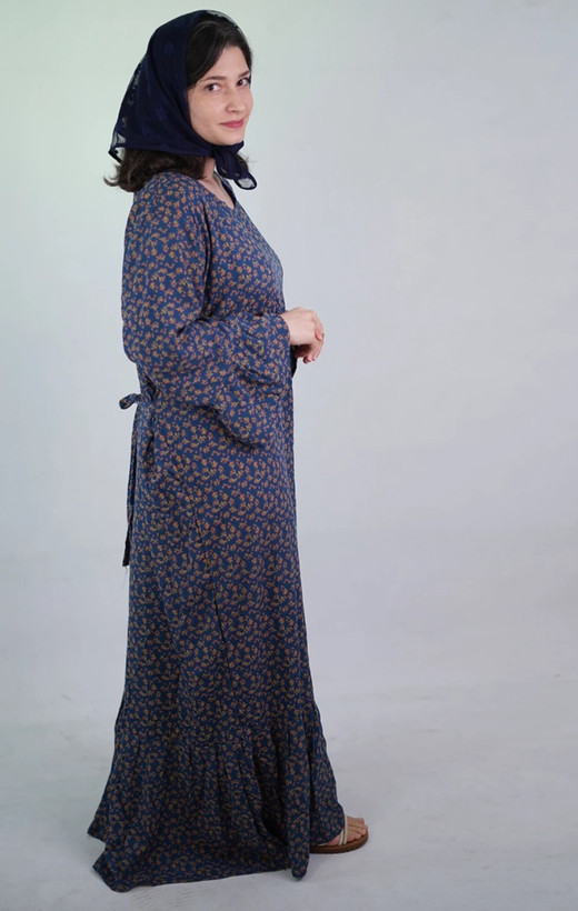 پیراهن گلگلی نخی